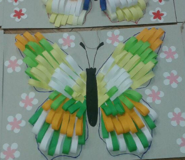 Tvoření dětí motýli